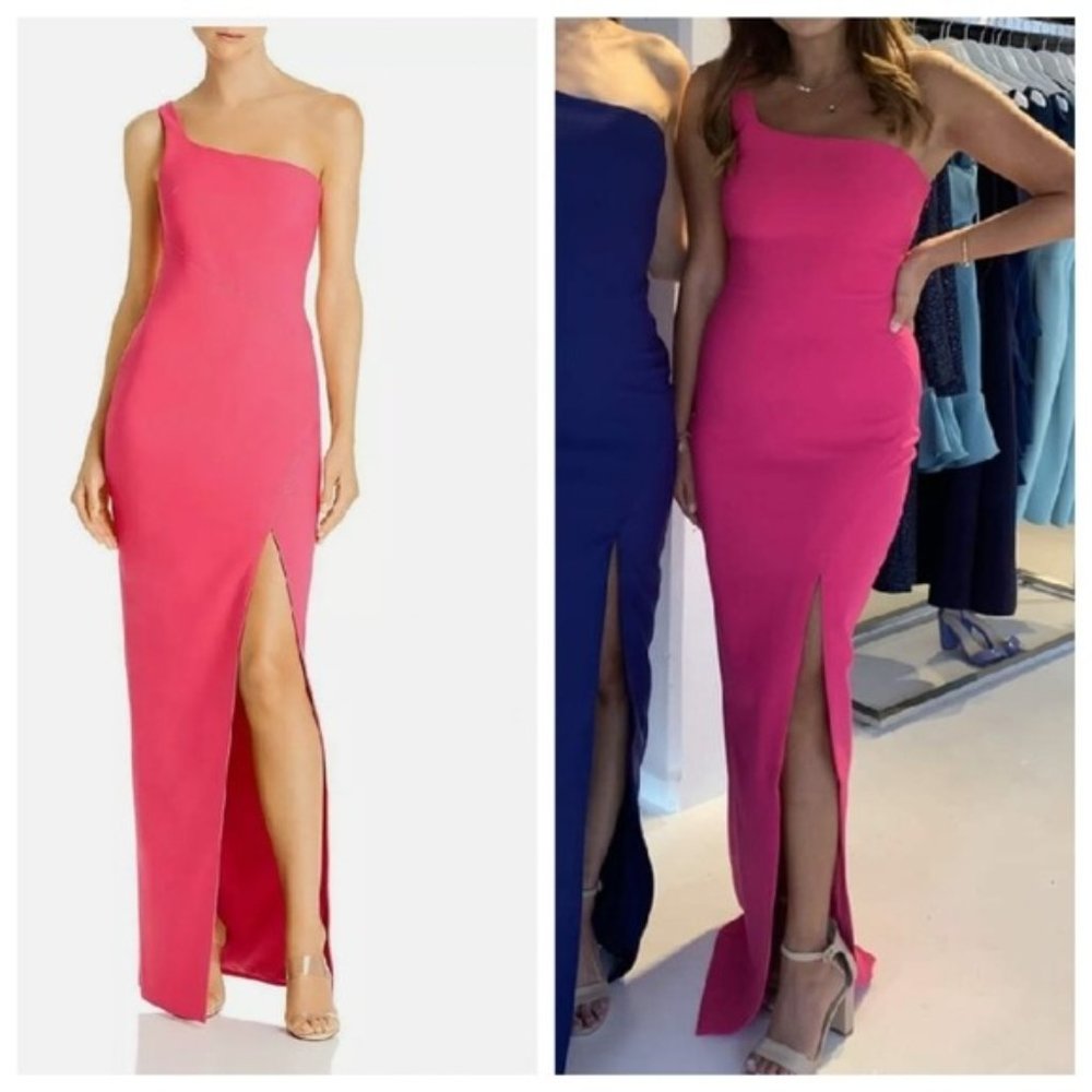 Likely One Shoulder Pink Dress